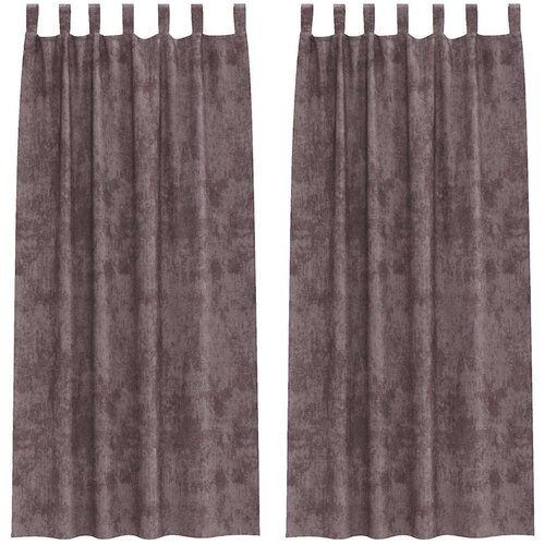  Bar&amp;scaron;unaste zavjese sa zavjesama 2 pcs Smeđa 225 x 140 cm Bar&amp;scaron;un Slike