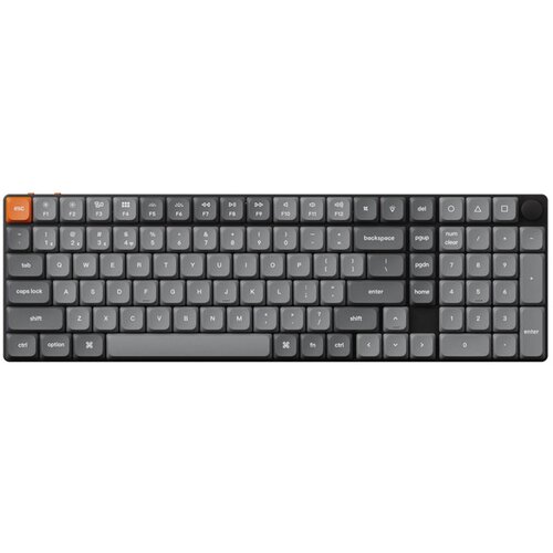 KEYCHRON K17 Max RGB bežična tipkovnica niskog profila, smeđi prekidači, UK layout Cijene