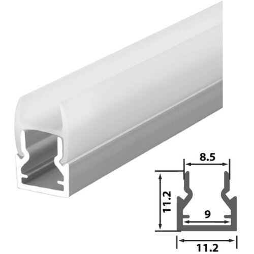  Aluminijumski profil za LED trake 1m, za police LPR-008/1-SET Cene