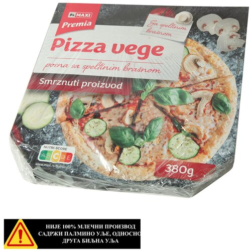 Maxi Smrz.Pizza vege posn.spelt.br.Premia380g Cene