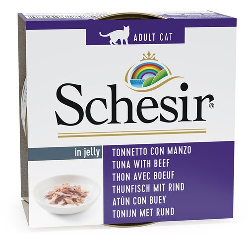  Varčno pakiranje Schesir v želeju 24 x 85 g - Tuna z govejim filejem Cijene