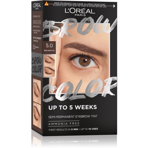 L&amp;acute;Or&amp;eacute;al Paris Brow Color Semi-Permanent Eyebrow Tint boja za obrve 1 kom Nijansa 5.0 brunette Slike
