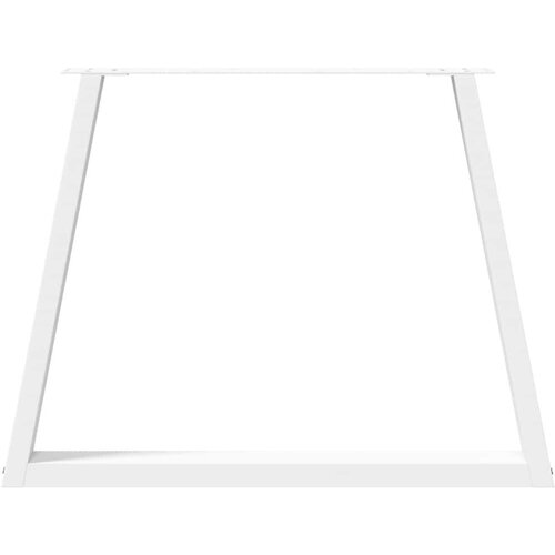 Noge blagovaonskog stola V-oblika 2 kom bijele 100x(72-73 3) cm Slike