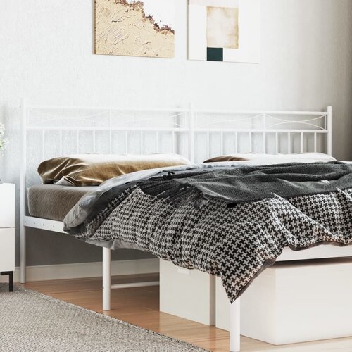  The Living Store Kovinsko vzglavje belo 193 cm - Vzglavje, (21453806) Cene