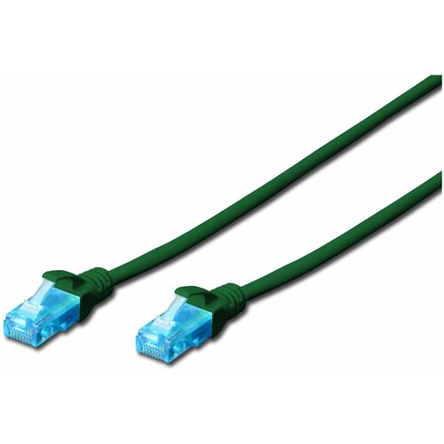 Digitus DK-1511-100/G RJ45 omrežni kabel\, Patch kabel CAT 5e U/UTP 10.00 m zelena 1 kos, (20414885) Cene