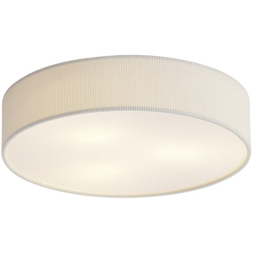 QAZQA Moderna stropna svetilka bela z žametnim senčilom 46cm 3-luči - Luz Cene