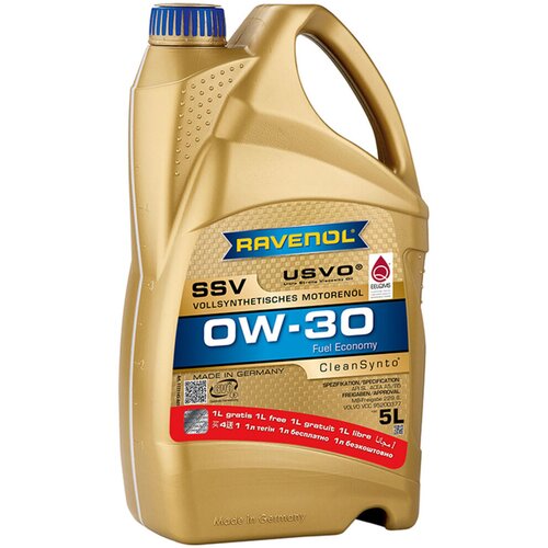 RAVENOL Motorno ulje SSV Fuel Economy 0W-30, 4 l + Poklon, 1 l Cene