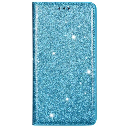 Onasi preklopna torbica Sparkle Samsung Galaxy S20 Plus G985 - modra z bleščicami