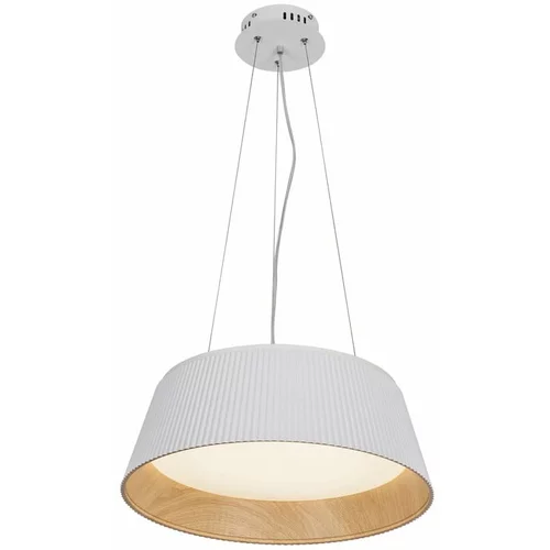 Candellux Lighting Bijela/u prirodnoj boji LED viseća svjetiljka s metalnim sjenilom ø 45 cm Umbria –