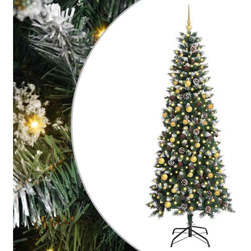  Umestno božično drevo Zelena 210 cm PVC, plastika in jeklo Cene