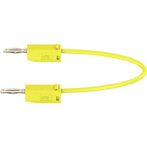 Stäubli Merilni kabel (lamelni vtič 2 mm - lamelni vtič 2 mm) 0.60 m rumene barve MultiContact LK205, (20422661) Cene