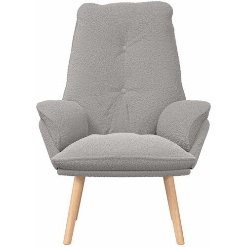  Fotelja Svijetlo siva 69 x 74 x 93 cm Sherpa Tkanina Slike