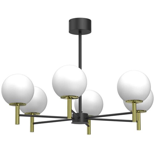  Luster na šipci AWINION 6xE27/15W/230V beli/zlatni/crni Cene