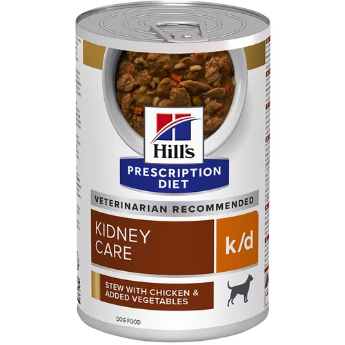 Hill’s 10 + 2 gratis! 12 x 354 g Prescription Diet - Diet k/d Kidney Care Stew s piletinom