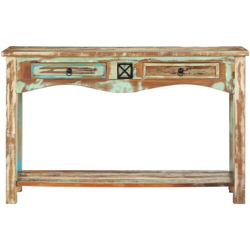 Maison Chic konzolna miza - miza ob steni 120x40x75 cm trden predelan les, (21785804) Cene