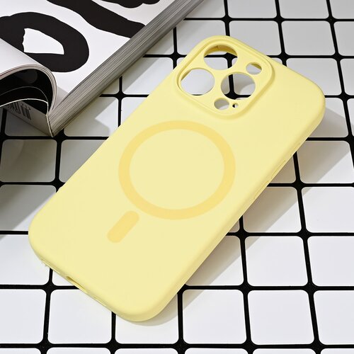 Torbica Magsafe Pure color za iPhone 16 Pro 6.3 zuta Slike