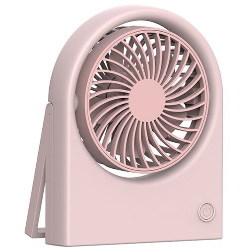 INF Zložljivi namizni ventilator (brezkrtačni motor) &mdash; 1200 mAh polnilen, tri hitrosti, stenski, nastavljiv kot Pink, (5000286626) Cene