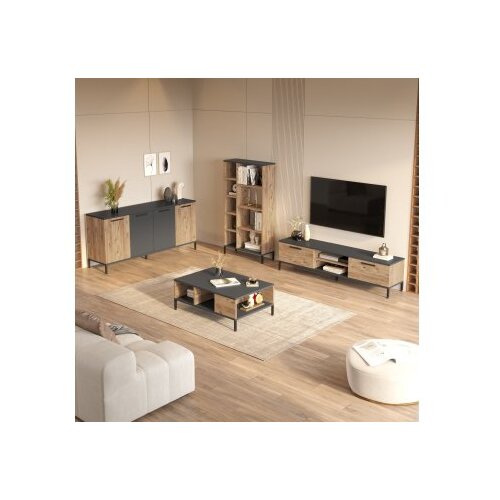 Hanah home TV set Komoda i klub stolić bež-antracit boje Cijene