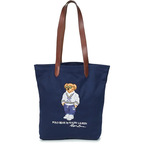 Polo Ralph Lauren SHOPPER TOTE-TOTE-MEDIUM Tamno plava