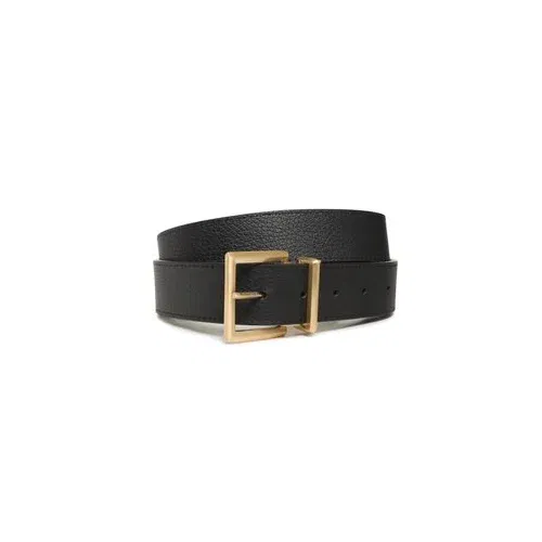 Calvin Klein Moški pas Adj Pramid Buckle Gold 35Mm K50K510218 Črna