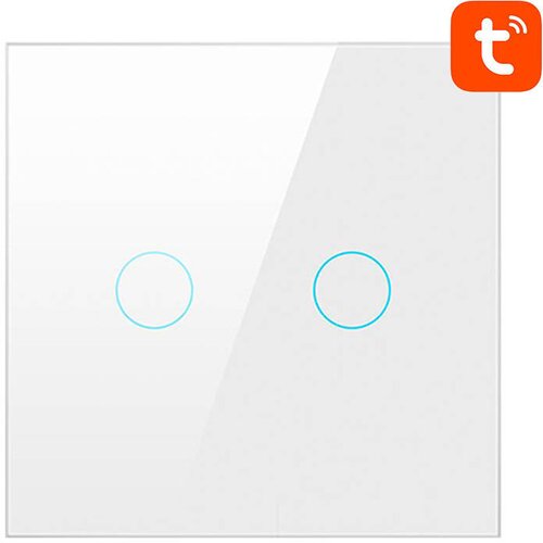 Avatto zigbee stikalo na dotik LZTS02-EU-W2 dvojno nevtralno tuya (belo), (20771404) Cene