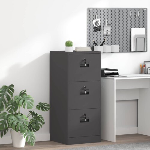 Kabinet za datoteke s ladicama Crna 45,5 x 42 x 106,5 cm Cijene