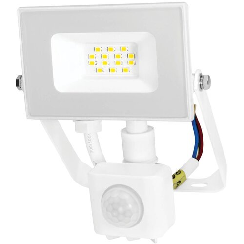 Commel LED reflektor 10 W s detektorom pokreta, 4000 K (neutralno bijela boja svjetla), 800 lm, IP44, 30 000 h, bijeli Cene
