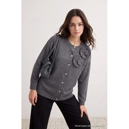 Trendyol Modest Trendyol ženski duks Tctaw27Th00006, antracit Cene