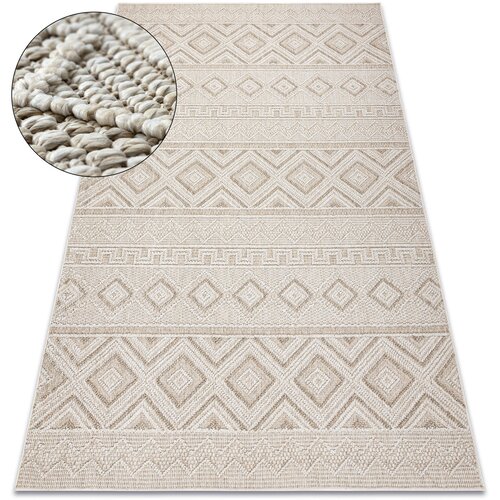 RugsX Preproge Preproga JERSEY 19234 bež - Rombov, strukturna, 80x150 cm Bež Cene