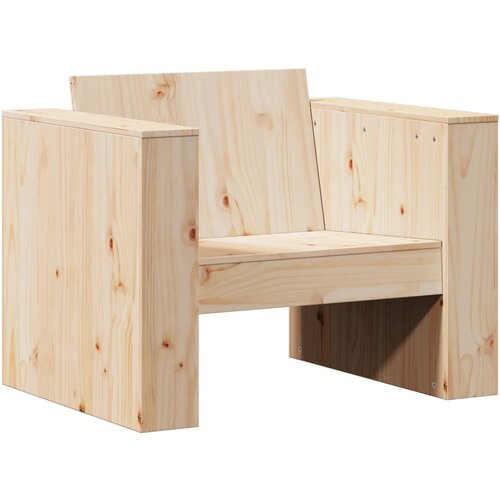 Maison Chic Vrtni kavč - Zunanji kavč 79x60x62 cm trdna borovina, (22041917) Slike