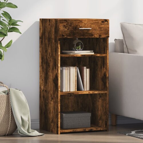 vidaXL Komoda dimljeni hrast 45x42,5x93 cm inženirski les Cene