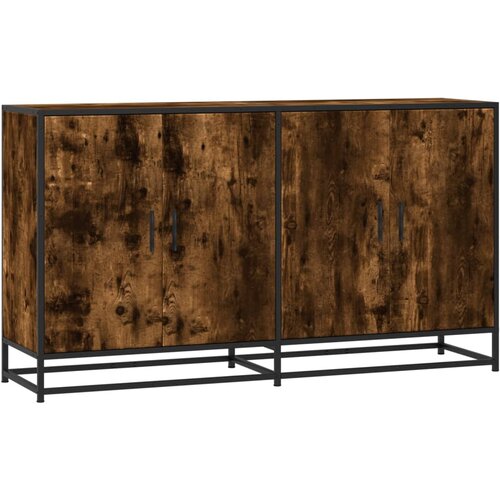 Maison Chic Komoda - Predalnik dimljeni hrast 134x35x76 cm inženirski les, (21718216) Slike