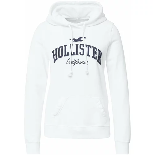Hollister Sweater majica mornarsko plava / bijela