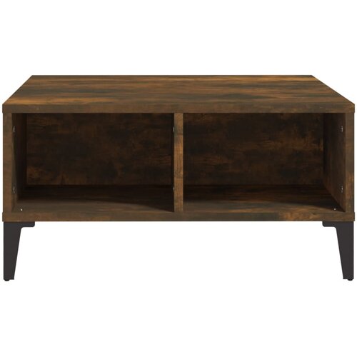  Stolić za kavu boja dimljenog hrasta 60 x 60 x 30 cm od iverice Slike