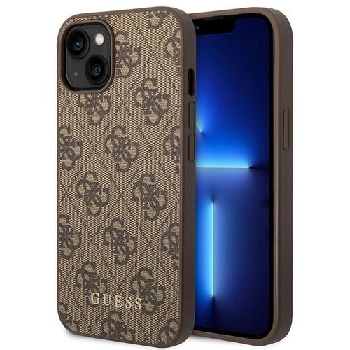 Guess OVITEK ZA IPHONE 15 PLUS 6,7 INČ RJAV TRDA KOVINA ZLAT, (21834623) Cene