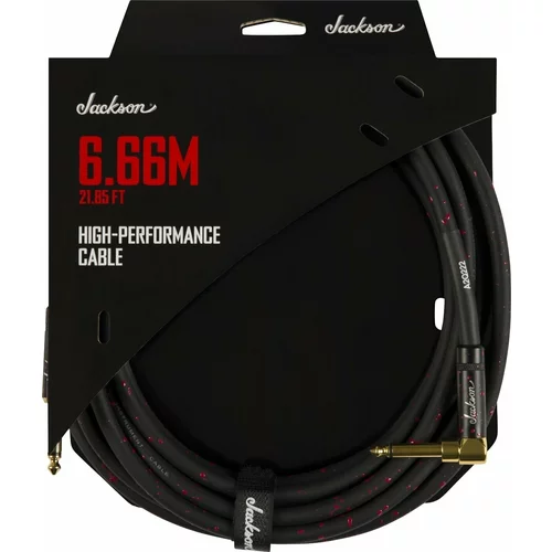 Jackson high performance cable crna-crvena 6,66 m ravni - kutni