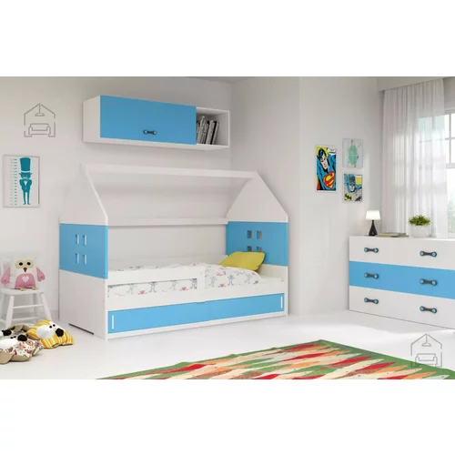 BMS Group Otroška postelja Domi-1 - 80x160 cm - bela/modra