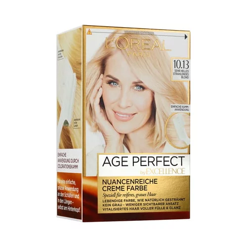 L´Oréal Paris excellence Age Perfect 10.13 zelo svetlo sijoča blond