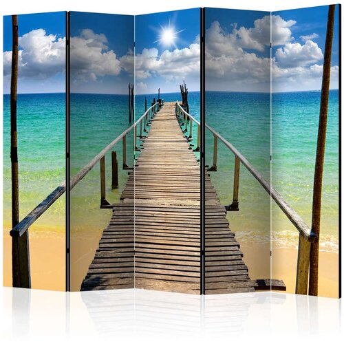  Paravan u 5 dijelova - Beach sun bridge II [Room Dividers] 225x172 Slike