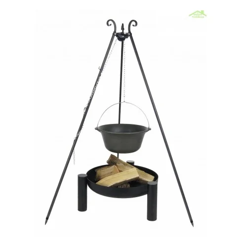 FARM COOK Litoželezni kotel 8 L na stativu + PALMA brazier 70 cm, (21104747)