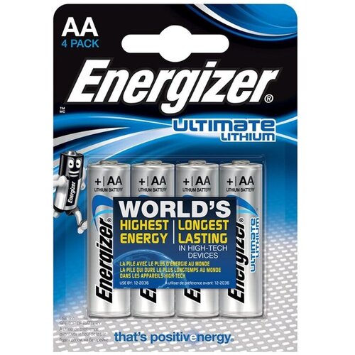 Energizer Mignon baterija (AA) litijeva Ultimate LR06 3000 mAh 1.5 V 4 kosi, (20431139) Cene