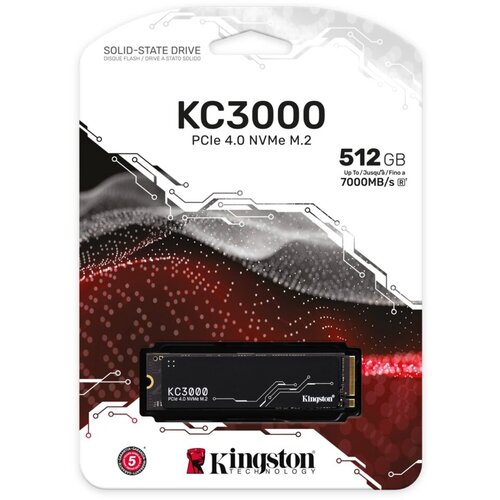 Kingston SSD 512GB KC3000M.2, NVMe PCIe Gen 4.0R/W : 7000/3900MB/s Cijene
