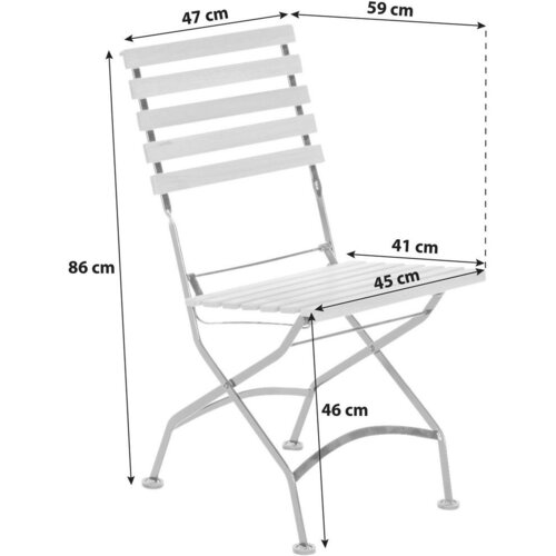 Gardenson vrtni stol schlossgarten, 2-Delni set, masivno Slike