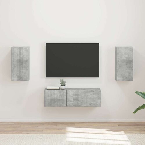  Set omare za televizijo na steni 4 pcs Betonsko siva, (5000132383) Cene