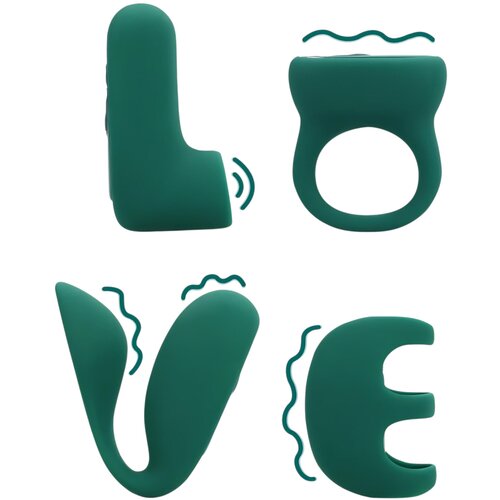 Loveline (s)explore - komplet seksualnih igračaka za parove (zeleni) Cijene