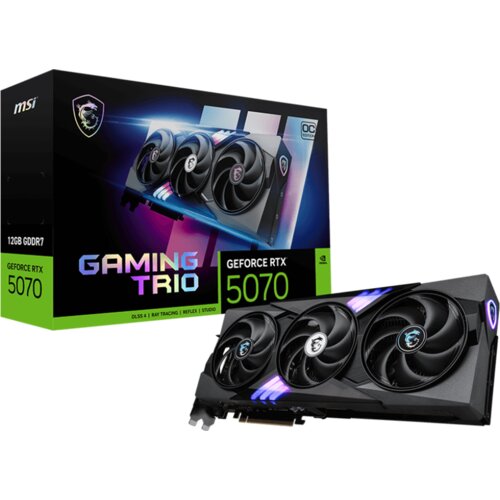 MSI NVIDIA GeForce RTX 5070 12G GAMING TRIO OC 12GB GDDR7 PCI Express Gen 5 Graphics Card –... Cijene