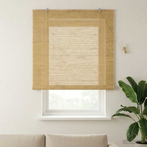 Rolo zavjesa Prirodna 130 x 160 cm Bambus Cijene