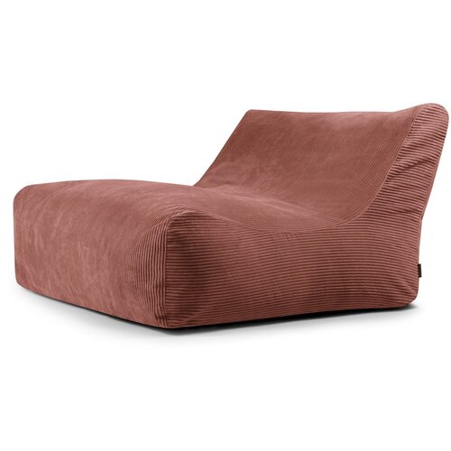 SLOWDOWN Opečnato oranžna vreča za sedenje iz rebrastega žameta Sofa Lounge – Cene