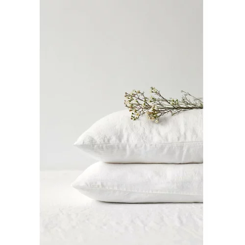 Linen Tales bijela lanena jastučnica, 70 x 90 cm
