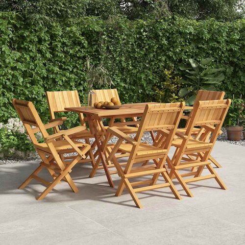  Sklopive vrtne stolice 6 kom 55x61x90 cm od masivne tikovine Cijene
